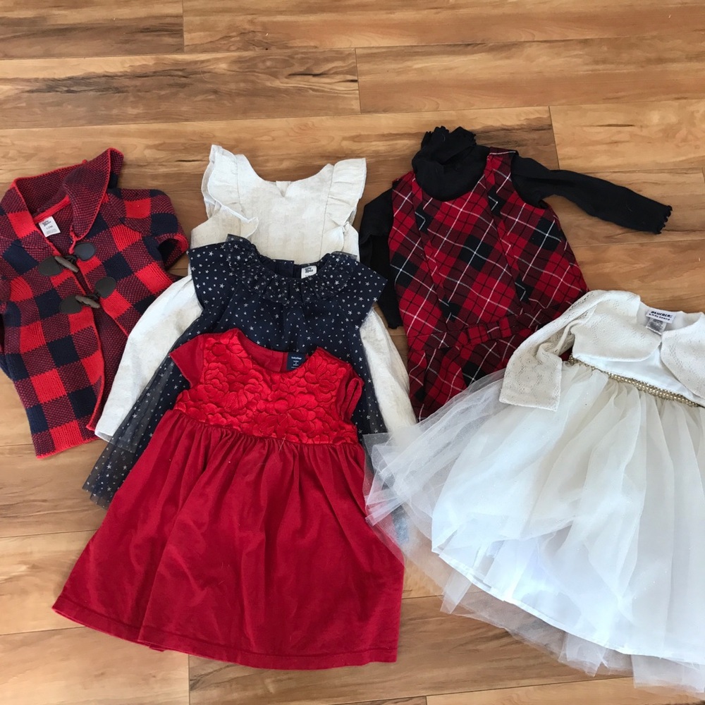 Bundle of 12mo-2T Holiday Dresses